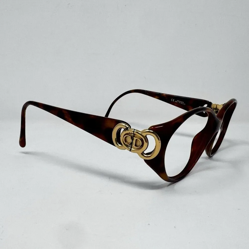 Christian Dior 2851 Tortoise Sunglass Frames 57-14 Made in Austria 1990s